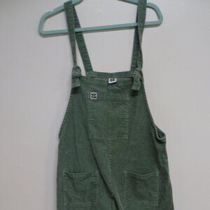 Lucy and Yak Corduroy Overalls Size 10L Green Dungarees